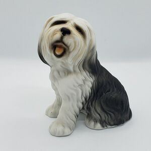 Harvey Knox Vintage English Sheepdog Bisque Figurine